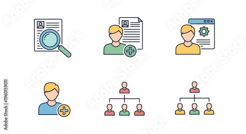 Business people organization chart team.