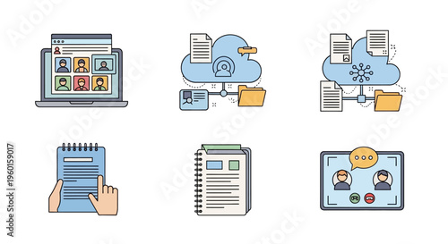 Business people in office meeting.