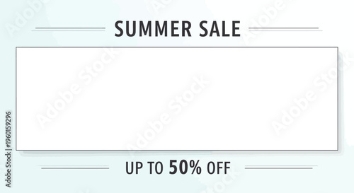 Discounted products on display for summer clearance sale event