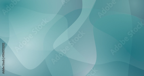 Abstract soft organic shapes with blue and green gradient overlay.