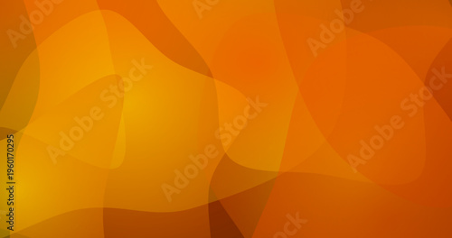 Orange abstract fluid shapes with soft color transitions and transparency.