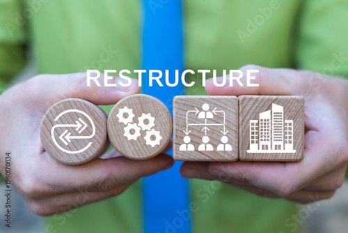 Obraz na plátně Concept of restructuring