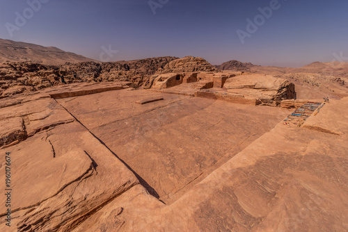 Φωτογραφία High Place of Sacrifice in the ancient city Petra, Jordan