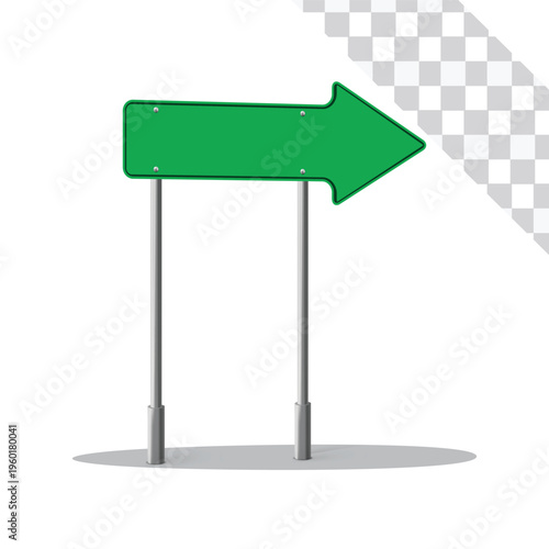 road side Sign Board Vector Illustration Isolated on White Background