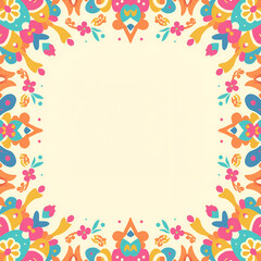 frame with flowers