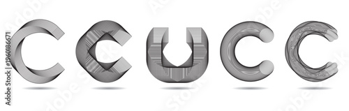 Abstract Geometric Logo Collection Modern Line Design