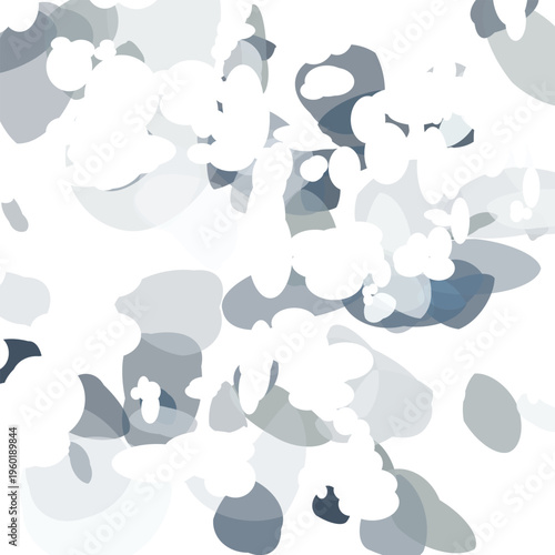 Abstract watercolor style cloud shapes design with soft gradient tones isolated on transparent background