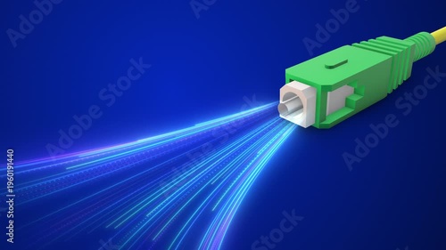 Fiber optic high speed data transfer concept