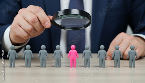 Human resources recruitment concept: choosing the best candidate