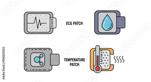 Wearable medical health monitoring device technology.