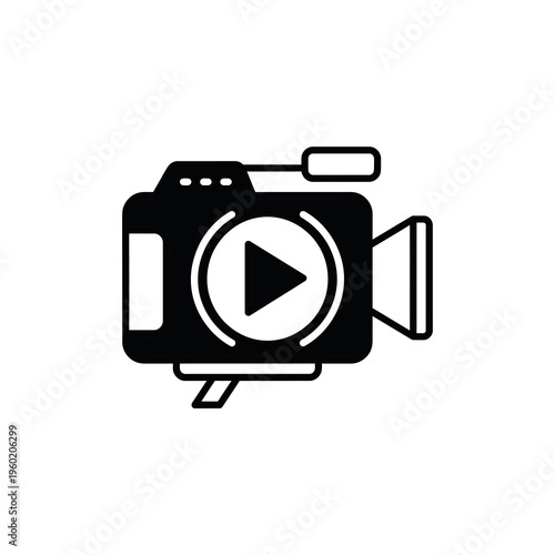 Minimalist Video Production and Streaming Logo
