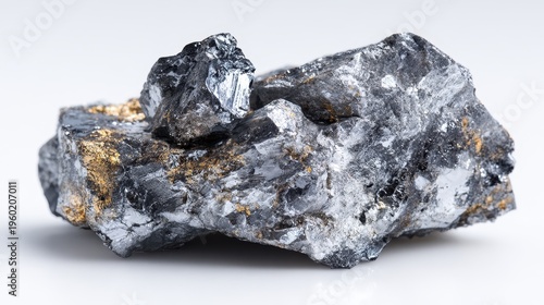 Stunning photo of high grade polycrystalline silicon material photographed against white background.