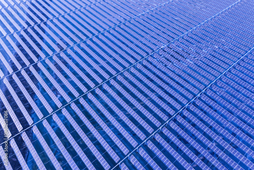 Drones capture large-scale photovoltaic panels on site