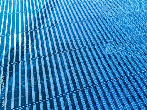 Drones capture large-scale photovoltaic panels on site
