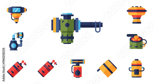 Industrial robotic machine parts assembly.