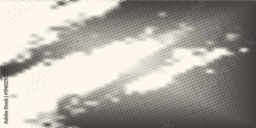 Hexagon Shapes Vector Abstract Geometric Technology Oscillation Wave Isolated on Light Background. Halftone Hex Retro Simple Pattern. Minimal 80s Style Dynamic Tech Wallpaper