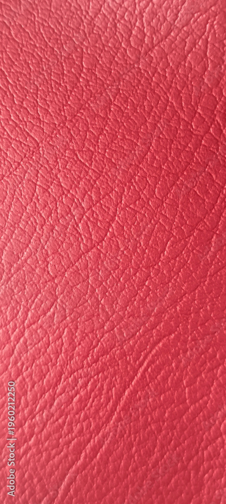 Fototapeta premium Red PU artificial leather surface for the background.