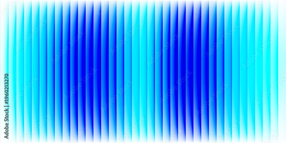 Fototapeta premium Abstract vertical blue light bar pattern background with glowing cyan center, creating a vibrant digital sound wave or equalizer effect, isolated on