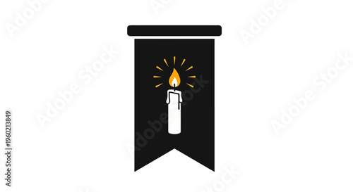 Colorful flame on a candle.