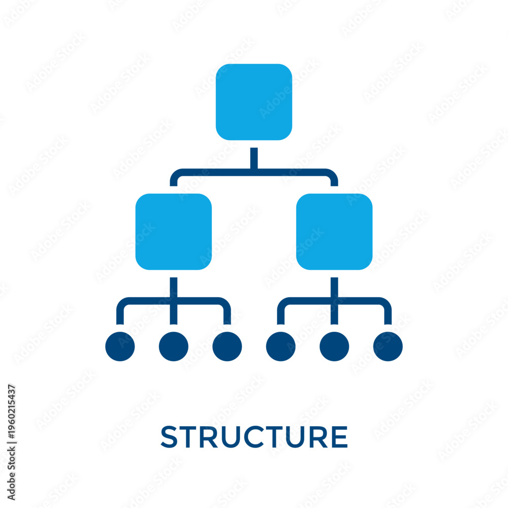 Obraz premium Structure Icon Dual Tone Style. Vector Illustration For Graphic Design