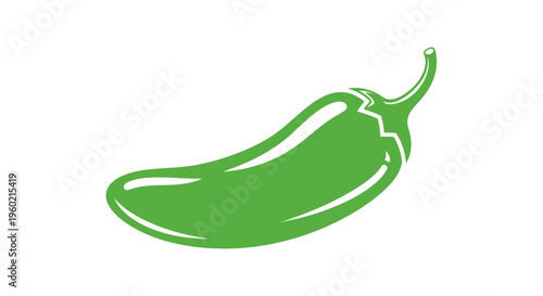 Green jalapeno pepper vegetable closeup.