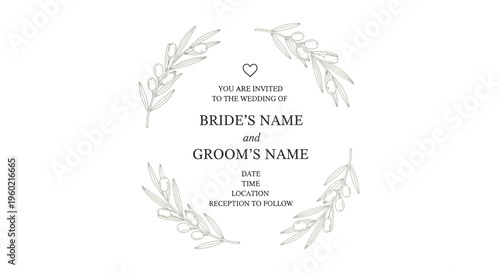 Wedding Invitation Card Design Template 1.
