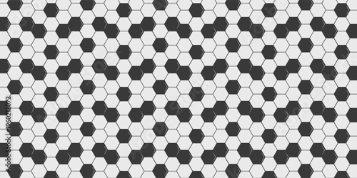 Football seamless pattern. Ball texture background. Flat style. Repeating ball pattern. Soccer ball pattern. Vector illustration.