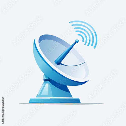 Satellite Dish Receiving Signals.