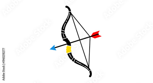 Colorful illustration of a bow.