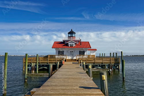 Roanoke Marshes Lighthouse in Manteo North Carolina