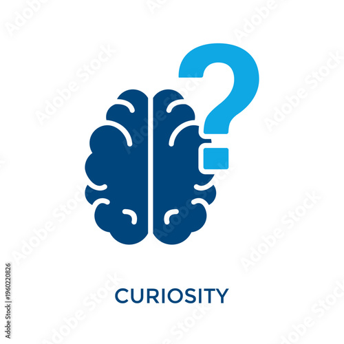 Curiosity Icon Dual Tone Style. Vector Illustration For Graphic Design