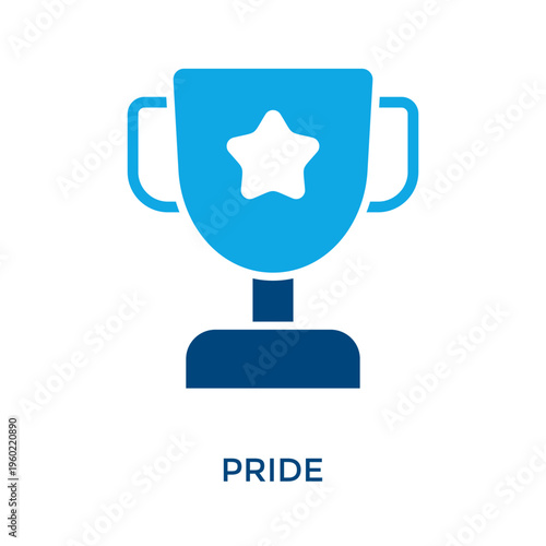Pride Icon Dual Tone Style. Vector Illustration For Graphic Design