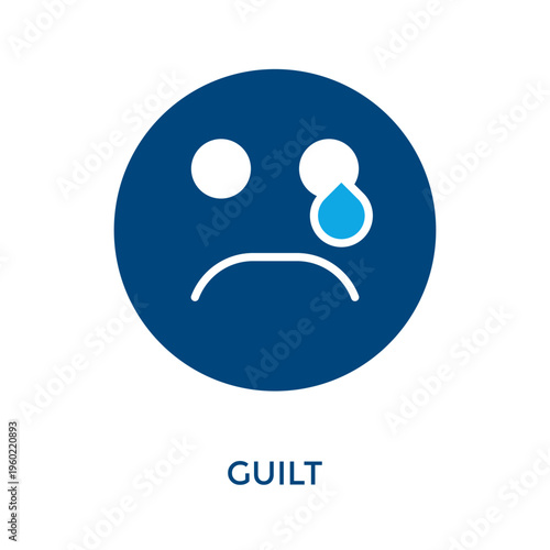 Guilt Icon Dual Tone Style. Vector Illustration For Graphic Design