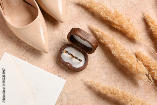 Box of wedding rings and hi...
