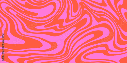 Creative composition combining warm orange geometric shapes with subtle document-style text in the background.