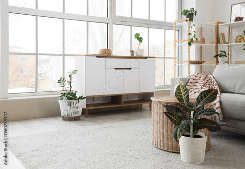 Interior of light living ro...