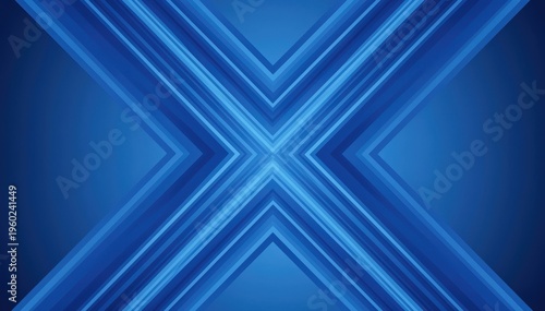 X-Shaped Brilliance: An illuminating display of neon light forms a striking X against a vibrant blue backdrop, creating a captivating visual that exudes modern flair.