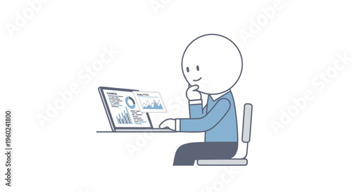 Man sitting with laptop computer 1.