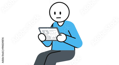 Person holding a newspaper sitting down.