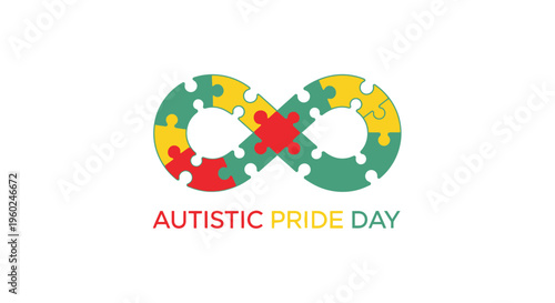 Autistic Pride Day Awareness Symbol.