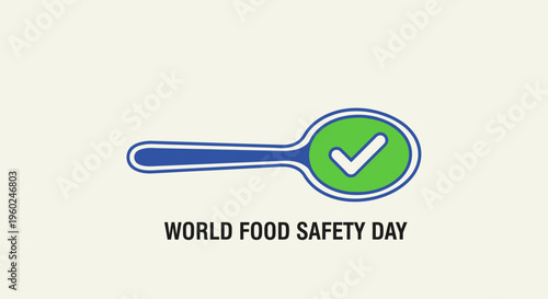 Green checkmark on a spoon icon.