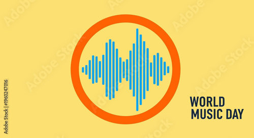 Sound wave music symbol logo.