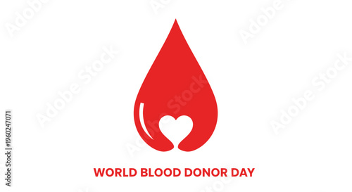 World Blood Donor Day Logo Design.