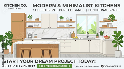 Modern Minimalist Kitchen Design Advertisement