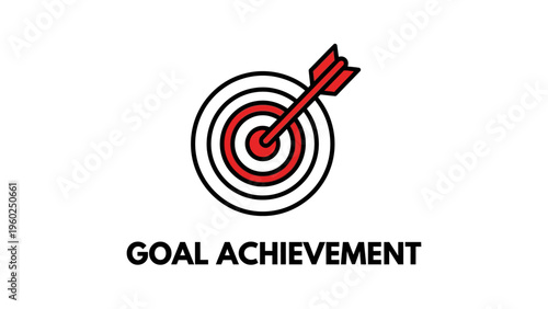 Bullseye Target with Red Arrow.