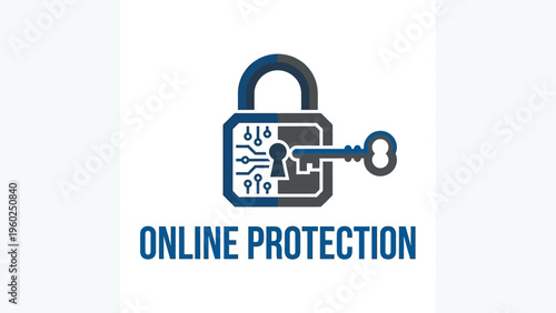 Digital Security Lock with Key.