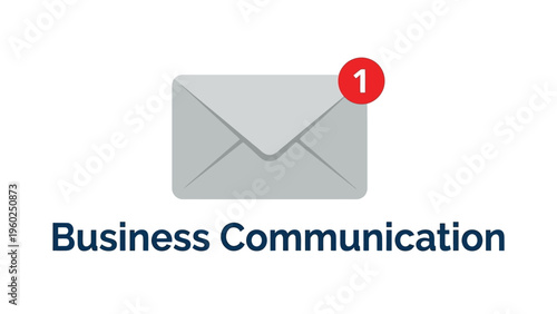 Email Notification Icon Business Communication.