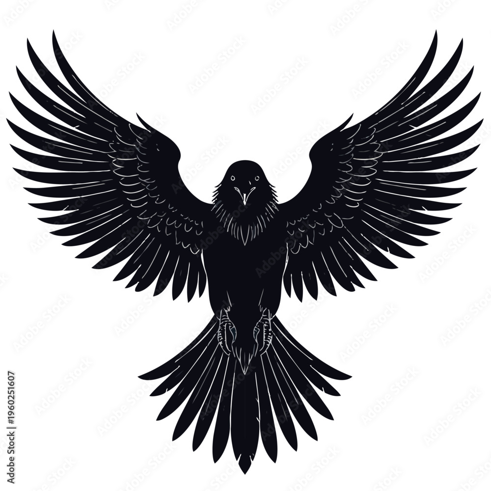 Fototapeta premium vector eagle in the form, for concept tattoo design