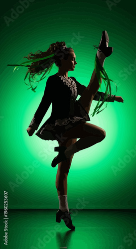 Dynamic Irish Dancer Captures Spotlight In Energetic Performance