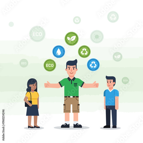 Eco Consciousness Promoting Community Engagement and Sustainability Values